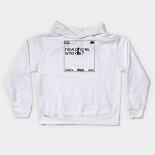 who dis is? Kids Hoodie